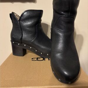 UGG Women's Black Leather Boots